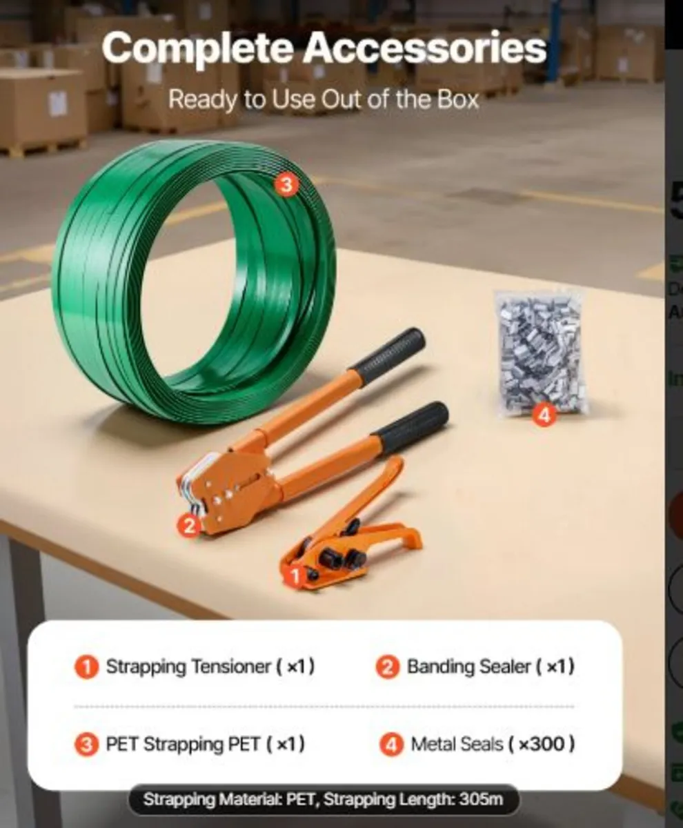 Banding Strapping Kit, Heavy Duty Banding Sealer - Image 3