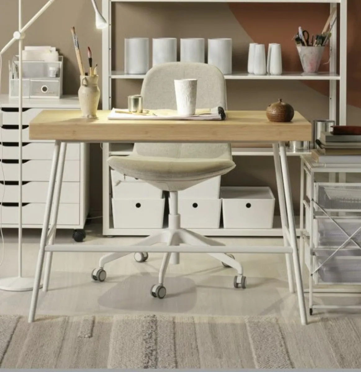 IKEA LILLÅSEN Bamboo Desk – Perfect Condition - Image 4