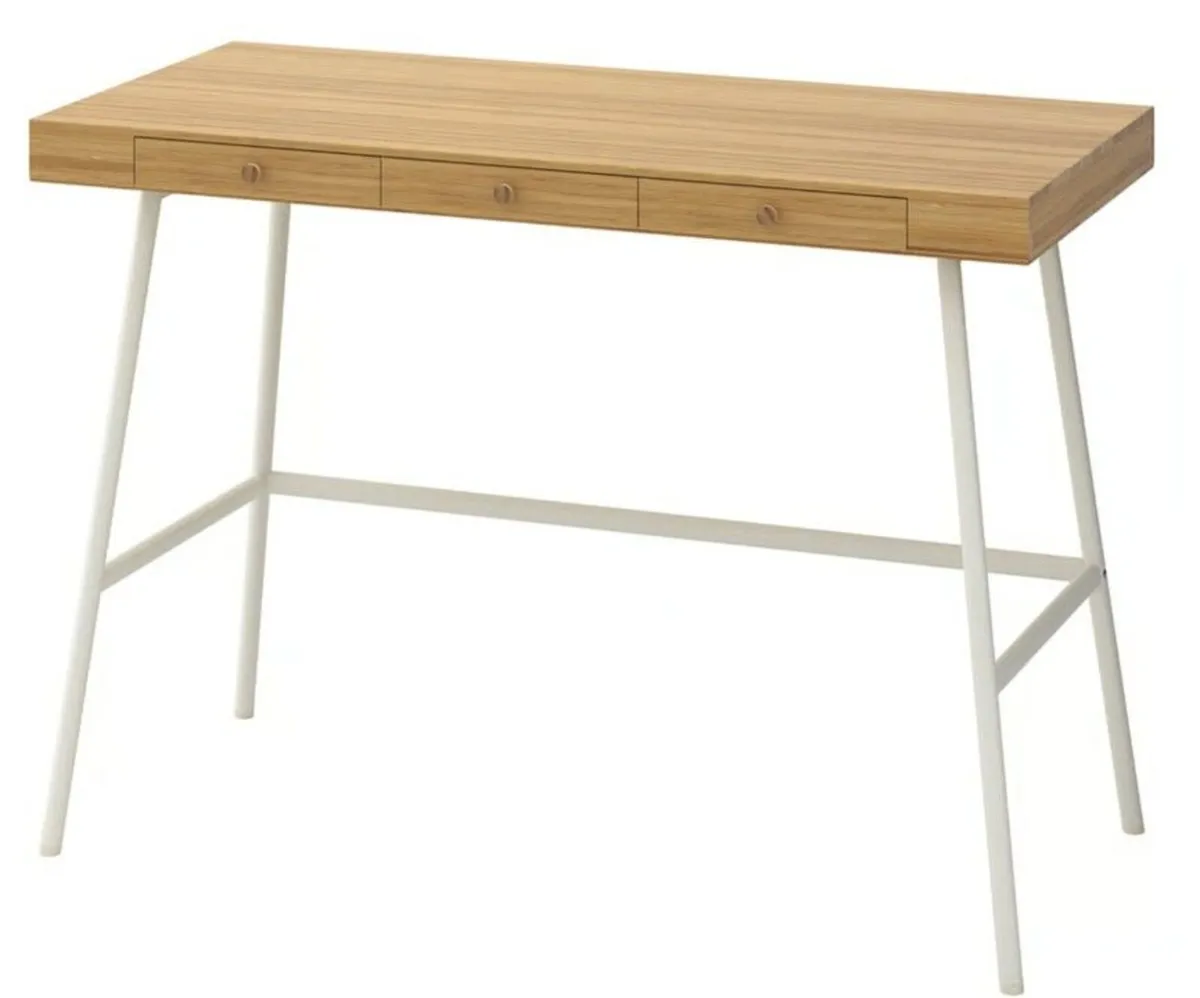 IKEA LILLÅSEN Bamboo Desk – Perfect Condition - Image 1