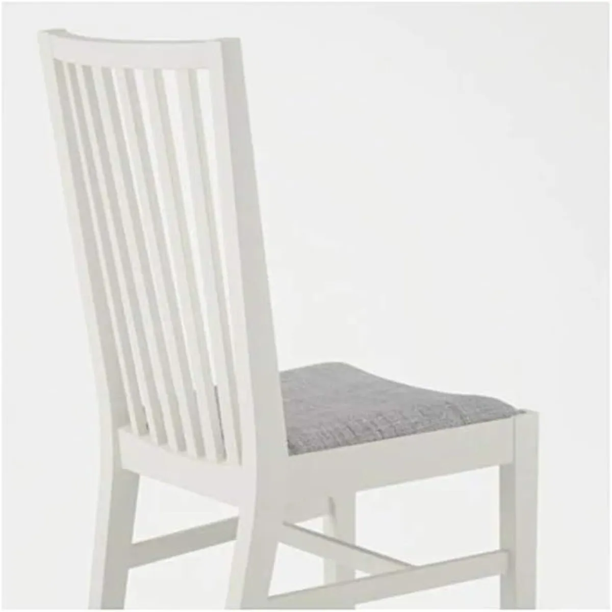 IKEA NORRNÄS Dining Chairs – White / Isunda Grey - Image 3