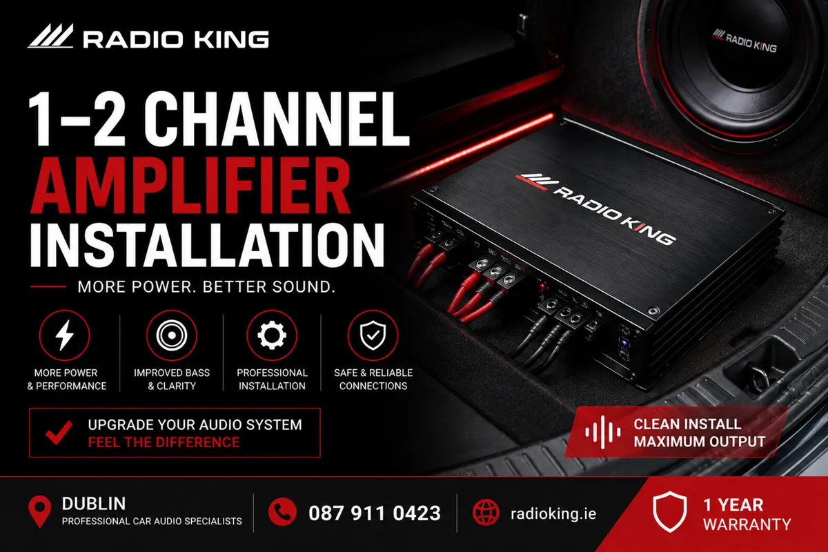 1–2 Channel Amplifier Installation Dublin