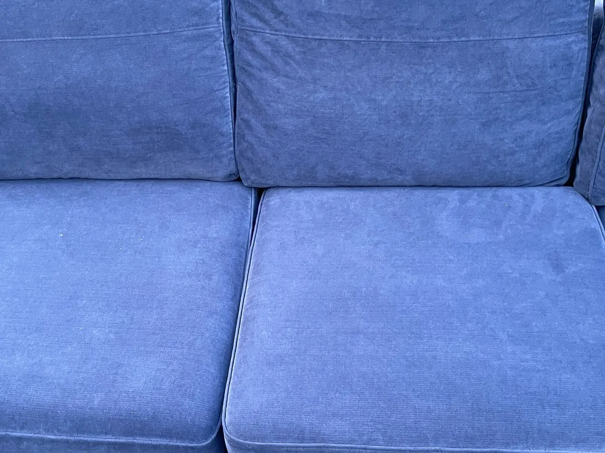 Dfs L shaped corner sofa + footstool - Image 3