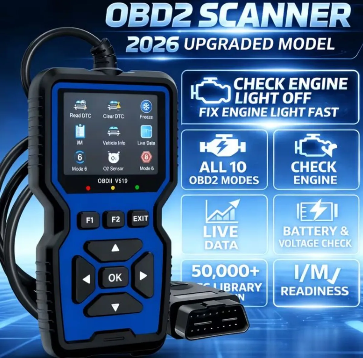 OBD2 Professional 2026 Reader - Ideal for NCT - Image 1
