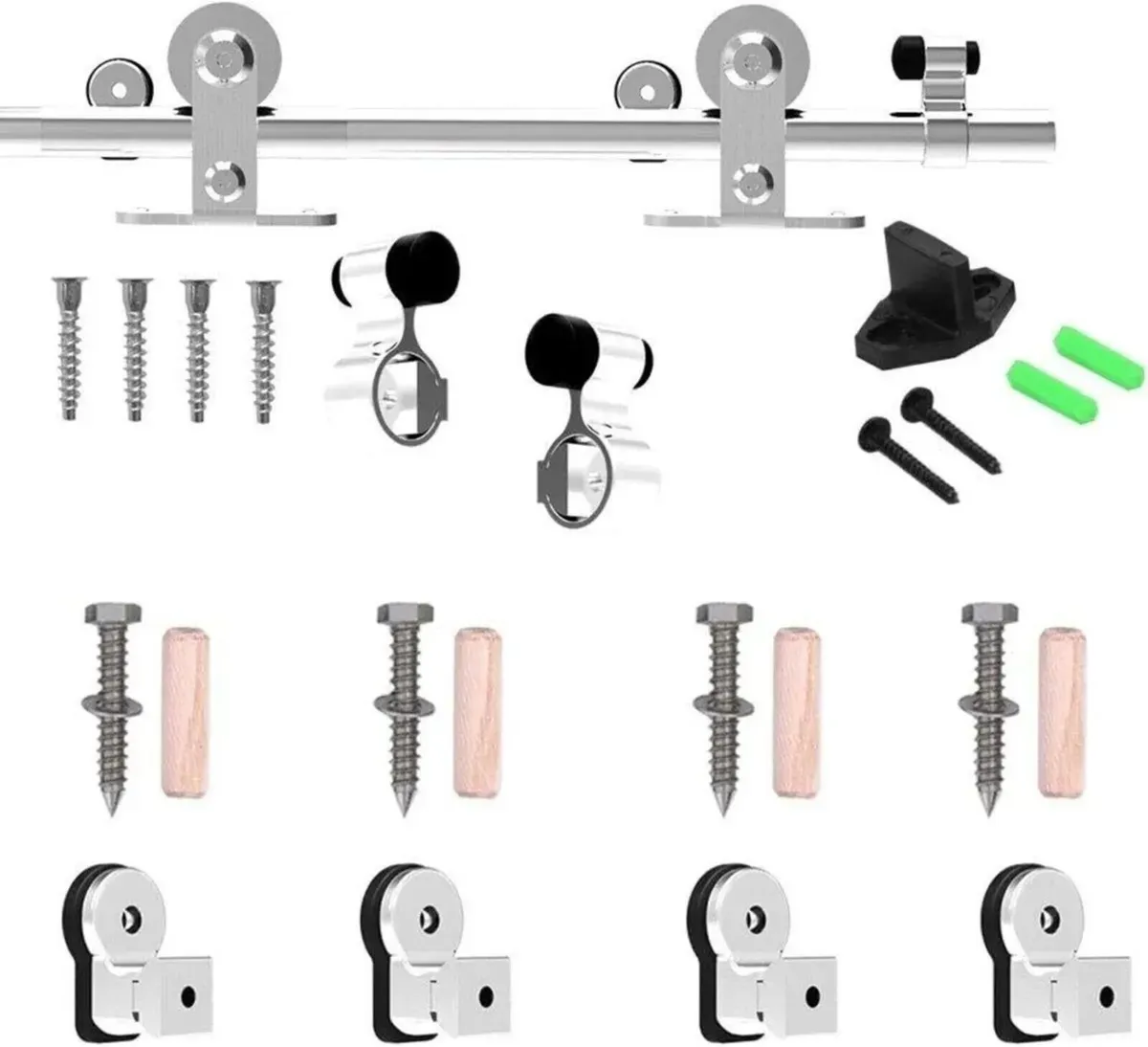 Barn Door Sliding Rail 5FT Track Kit - Image 4