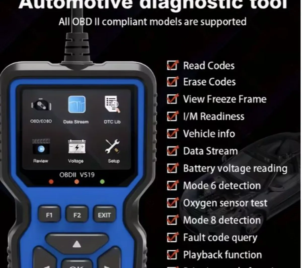OBD2 Professional 2026 Reader - Ideal for NCT - Image 2
