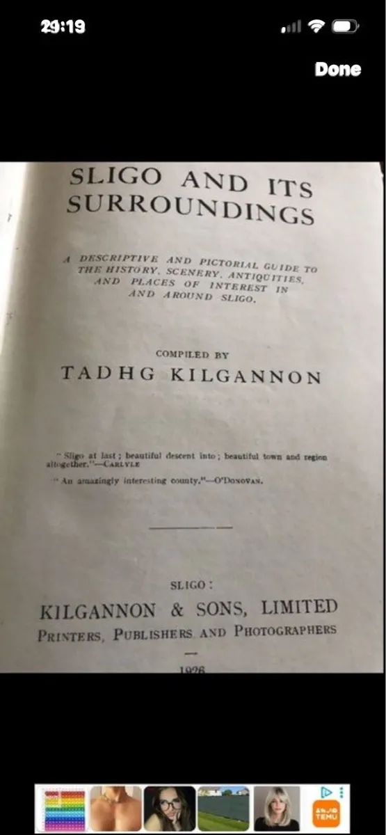 Very rare Copy-Sligo & It’s Surroundings - Image 2