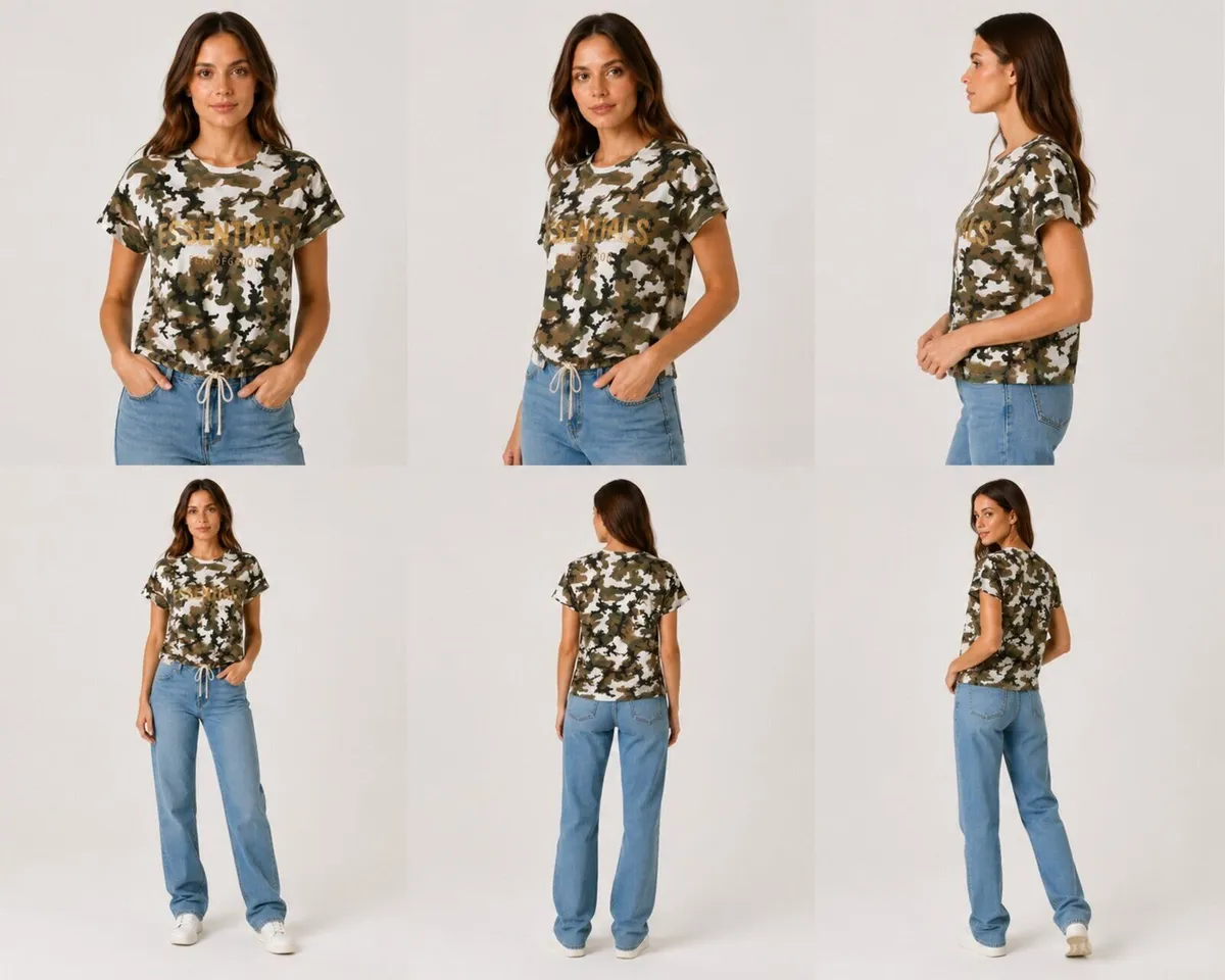 ESSENTIALS Camo T-Shirt - Image 4
