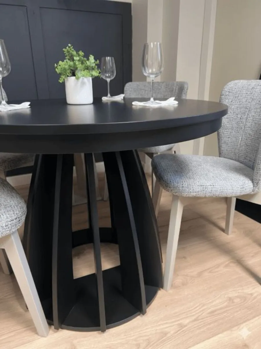 Axis Black Extendable Dining Table 100 to 140cm - Image 3