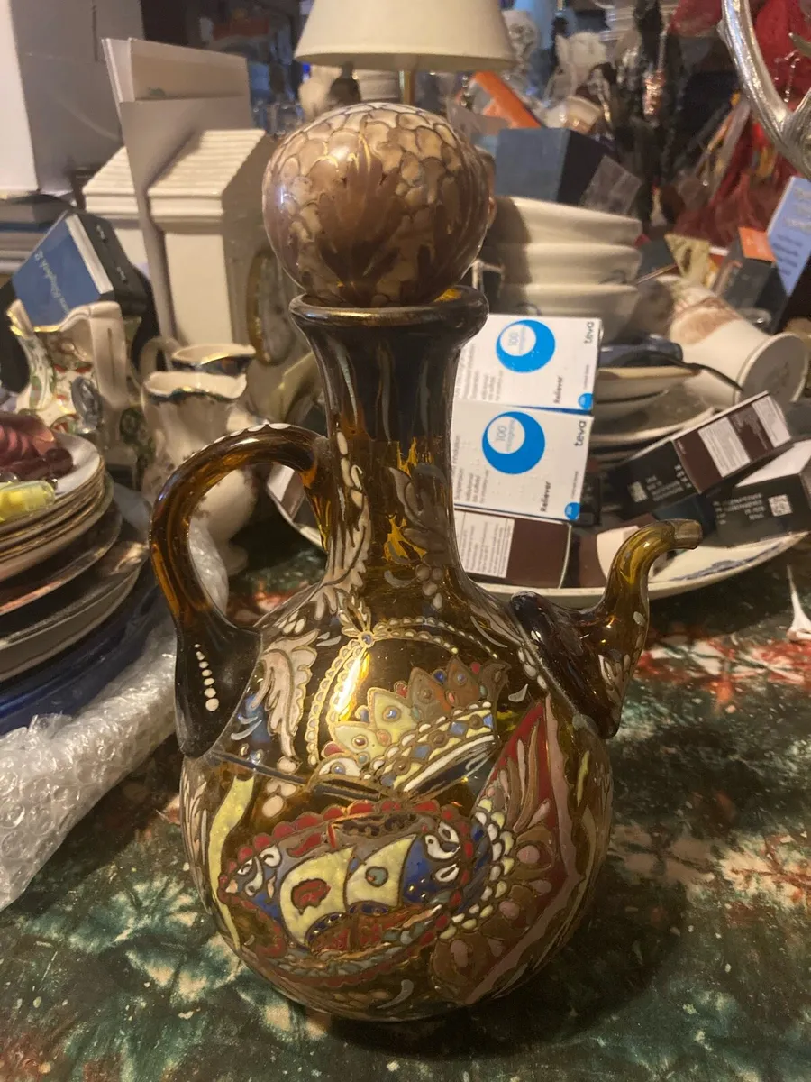Antique Spanish glass bottle free postage - Image 1