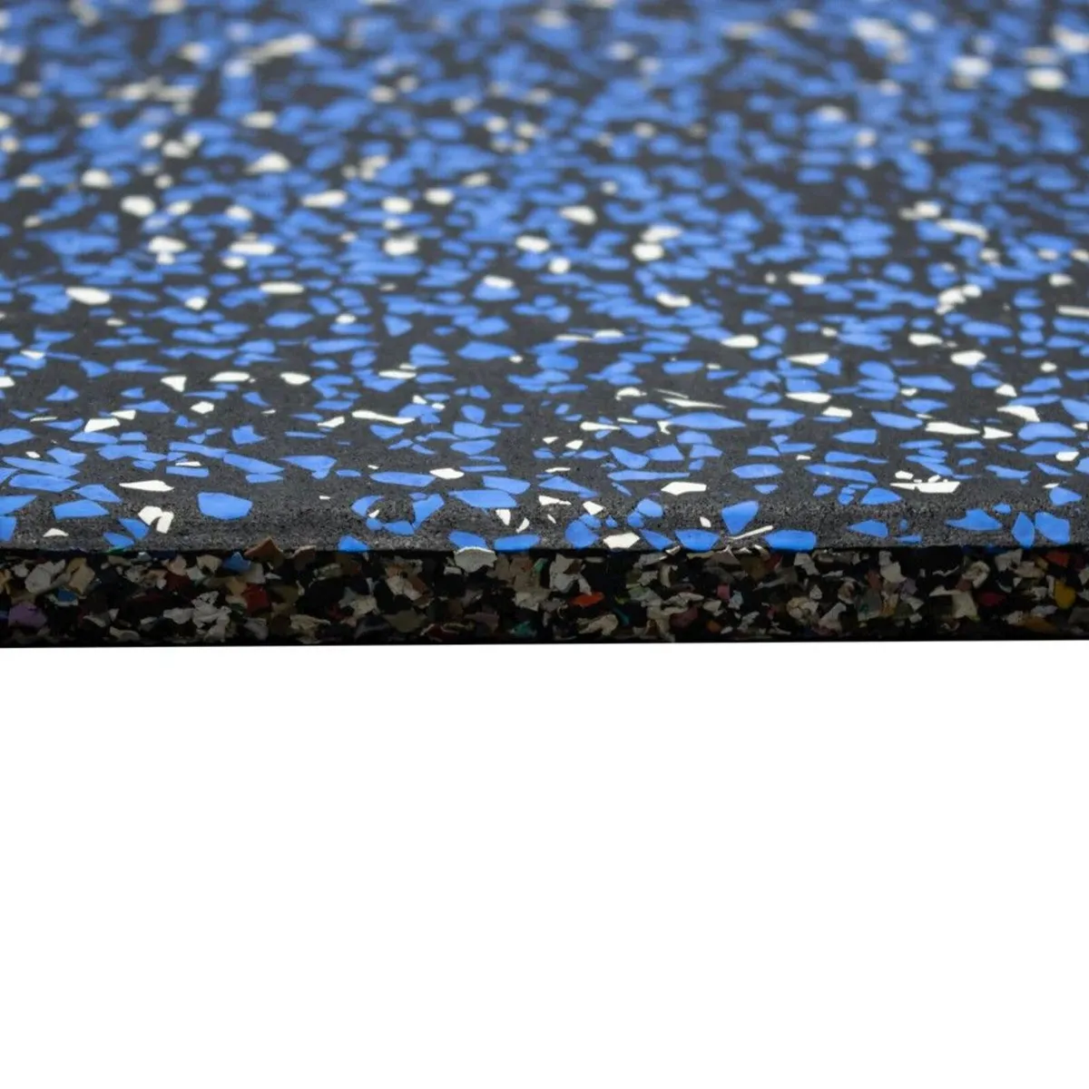 Lux: Med Blue 15mm 1m² Rubber Gym Flooring Tiles - Image 2