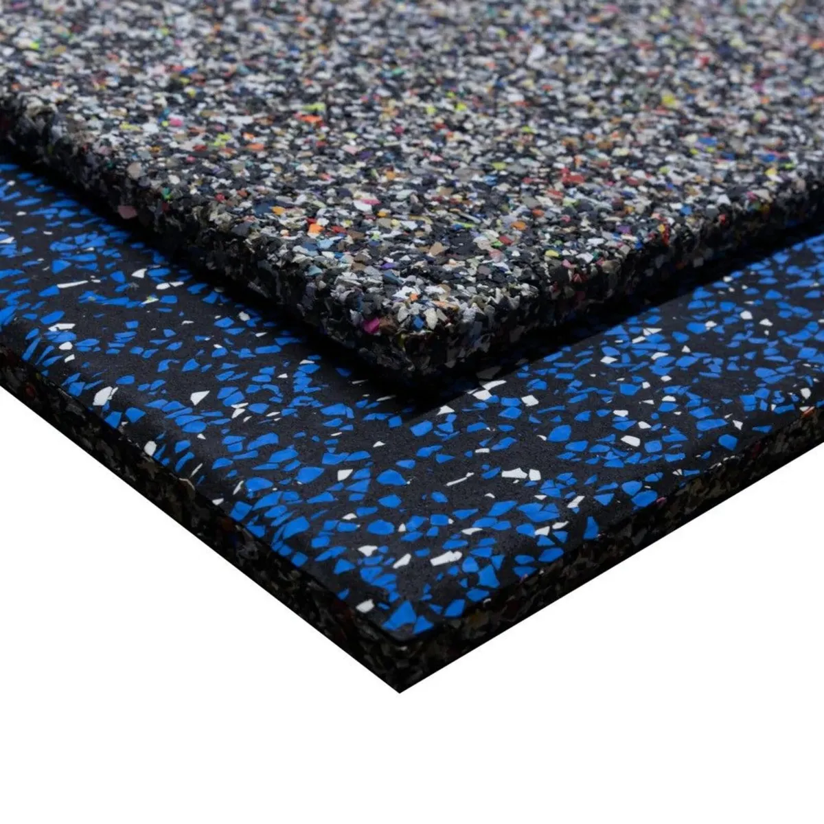 Lux: Med Blue 15mm 1m² Rubber Gym Flooring Tiles - Image 3