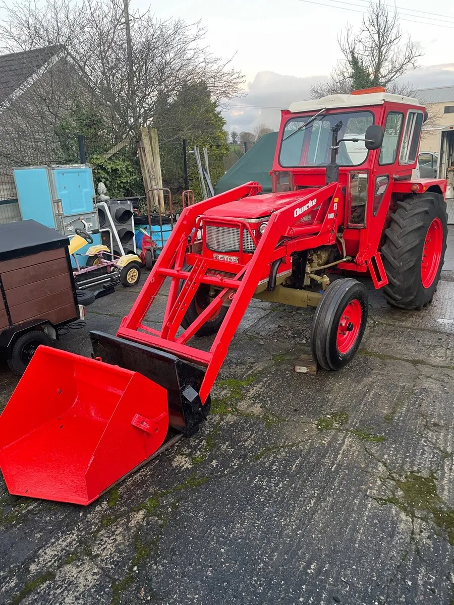Vintage zetor tractor 4712 with quicke loader - Image 2