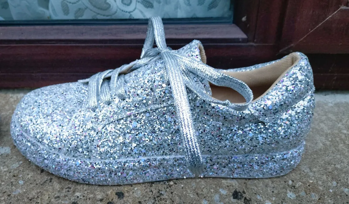 Sparkly Women's Shoes/runners (used). - Image 2