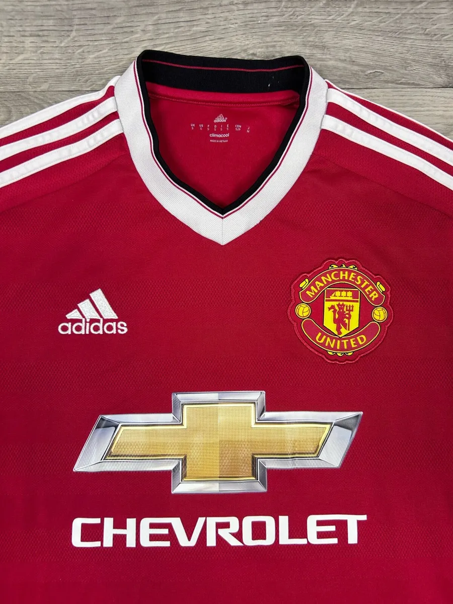 Manchester United Long Sleeve Home Jersey Shirt - Image 3