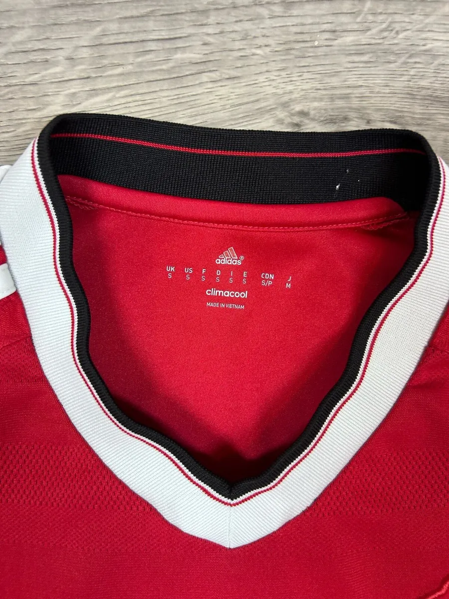 Manchester United Long Sleeve Home Jersey Shirt - Image 4
