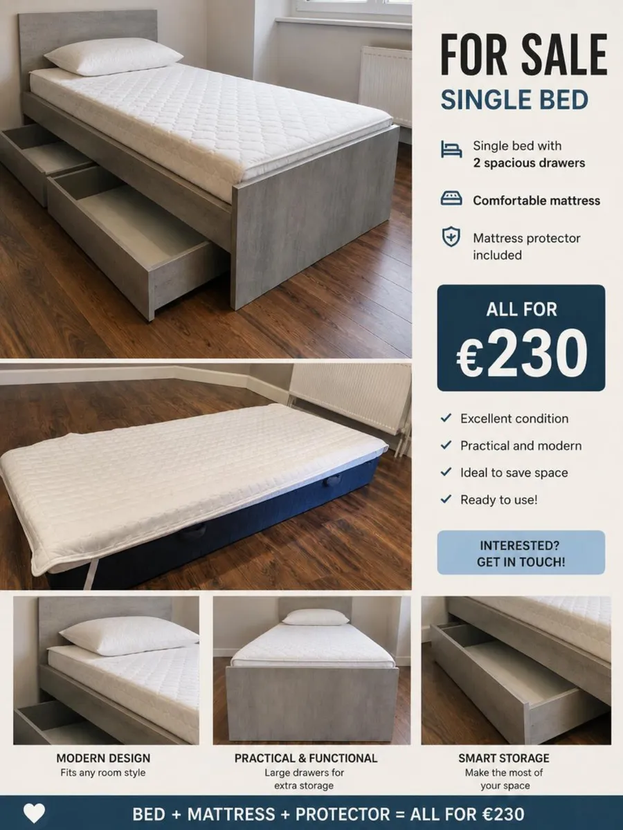 Single bed mattress