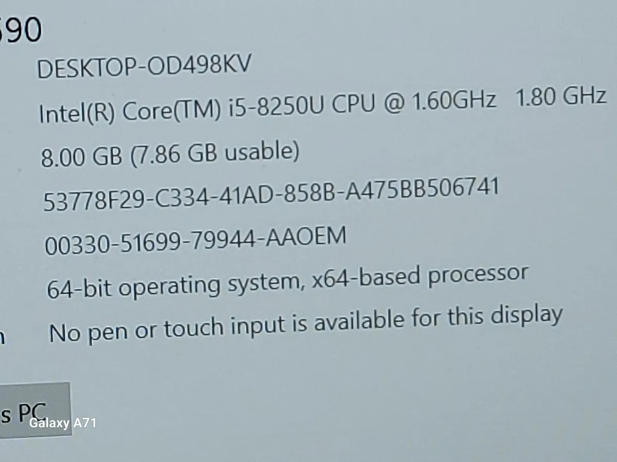 DELL Latitude Laptop 5590, 8GB HDD, 256 GB SSD, Wi - Image 4