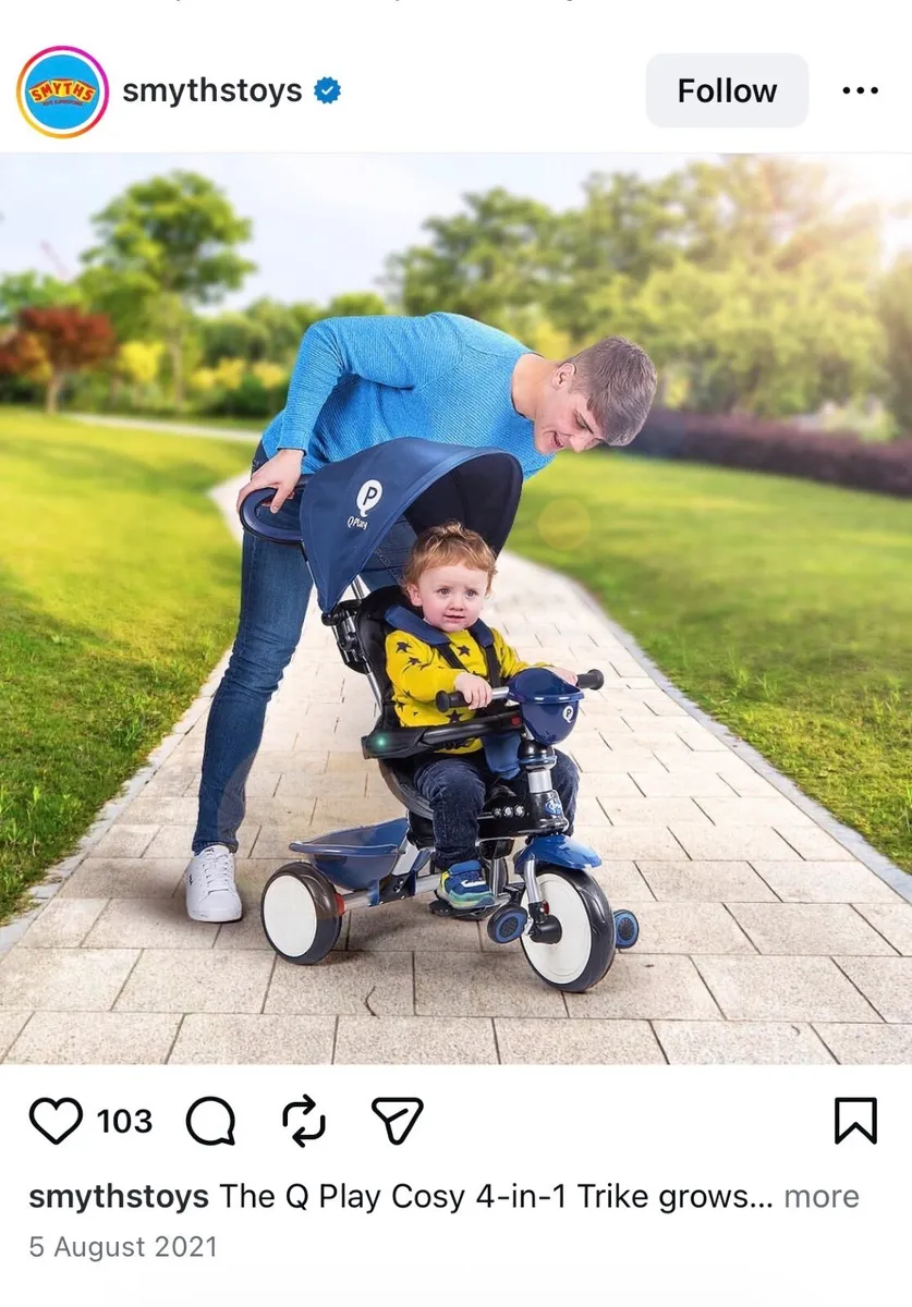 Q play cosy trike - Image 2
