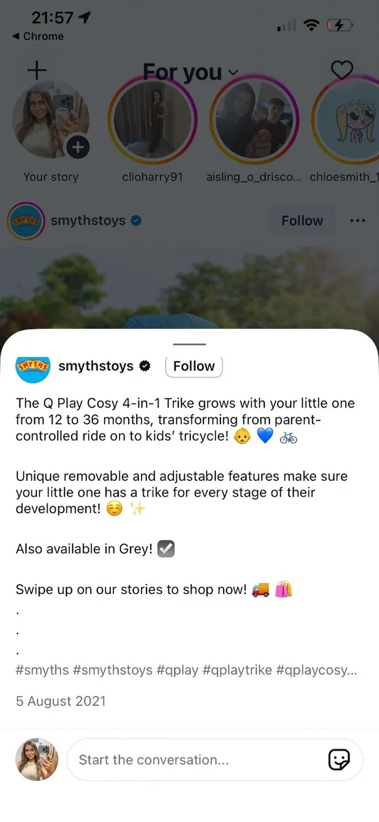 Q play cosy trike - Image 3
