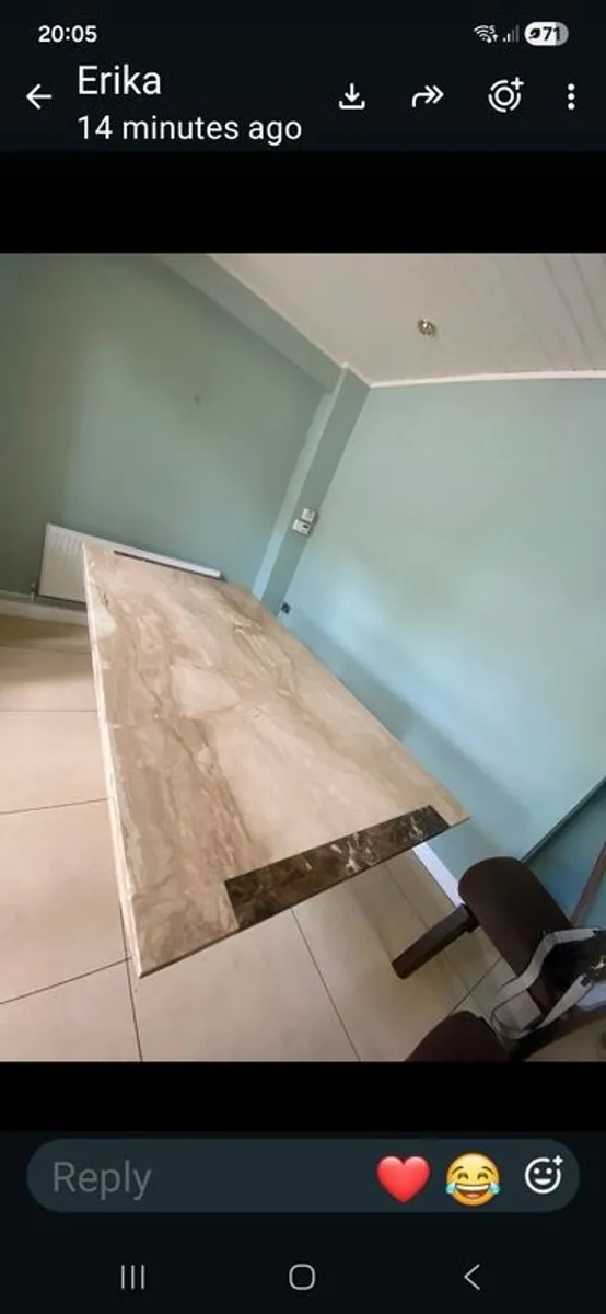 Solid Dining Table and Matching Cabinet - Image 3