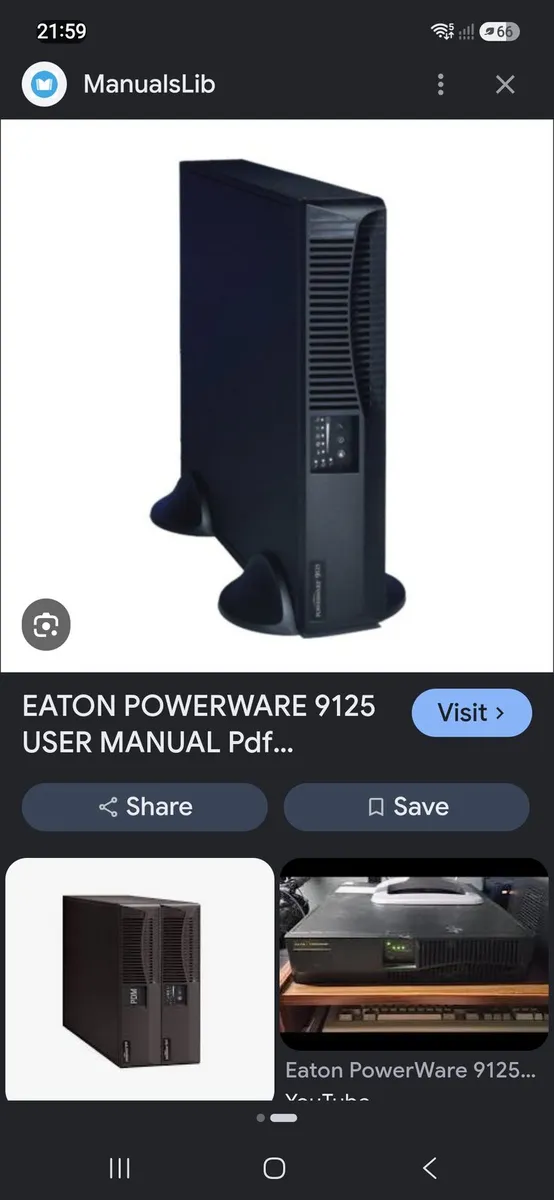 Powerware 9125 tower new in box - Image 1