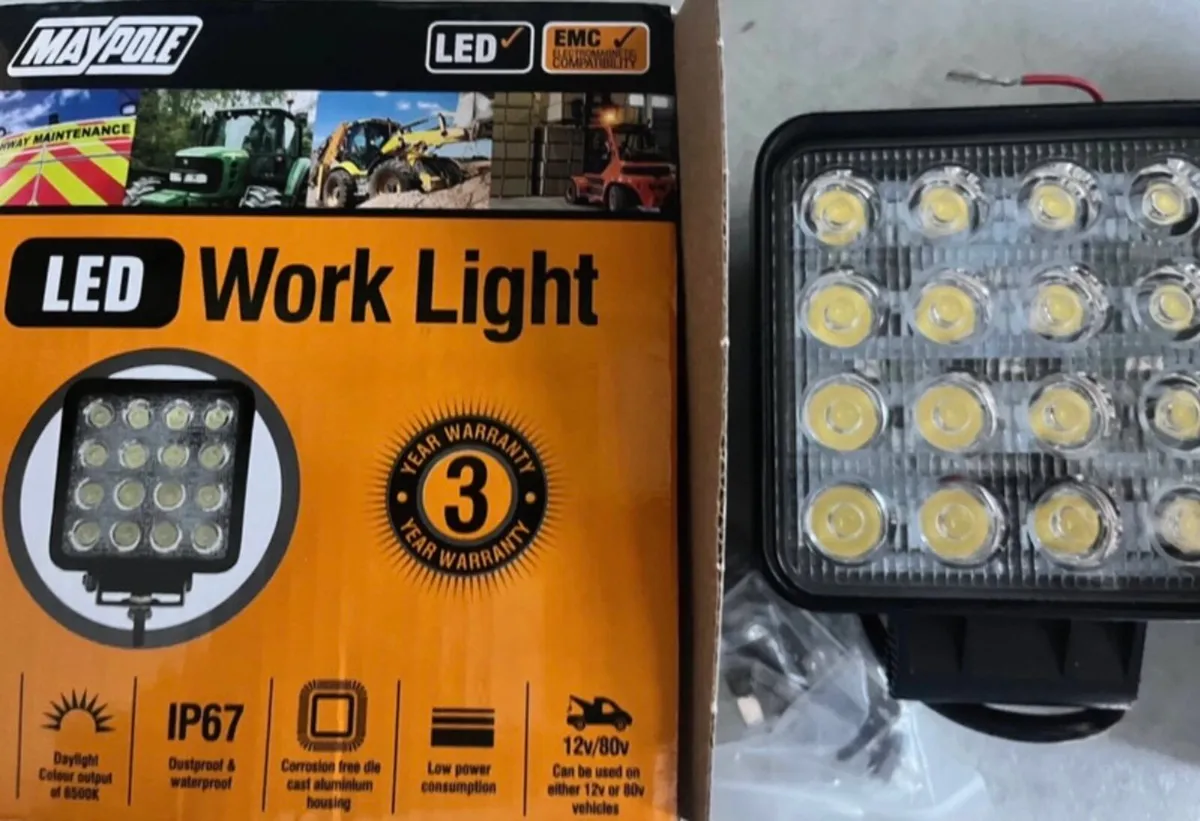 Two new work led lamps - Image 1