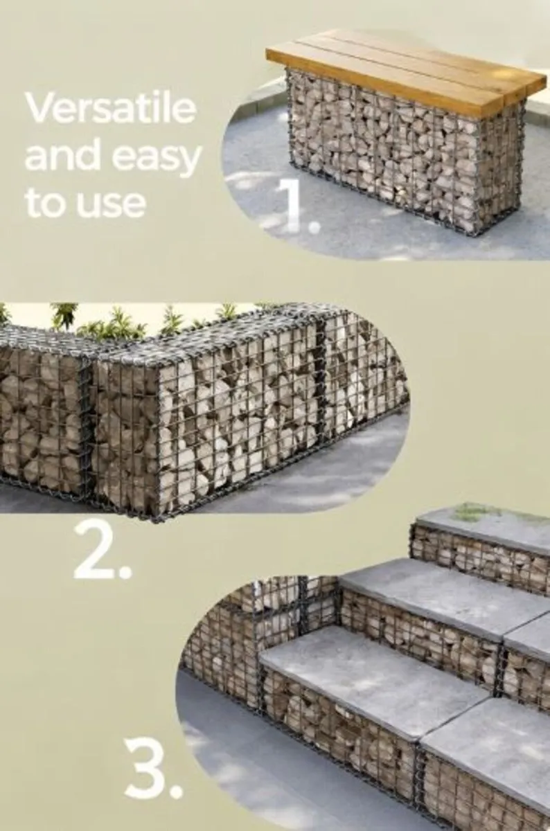 2 x Gabion baskets (100x50x30) FREE P&P - Image 2