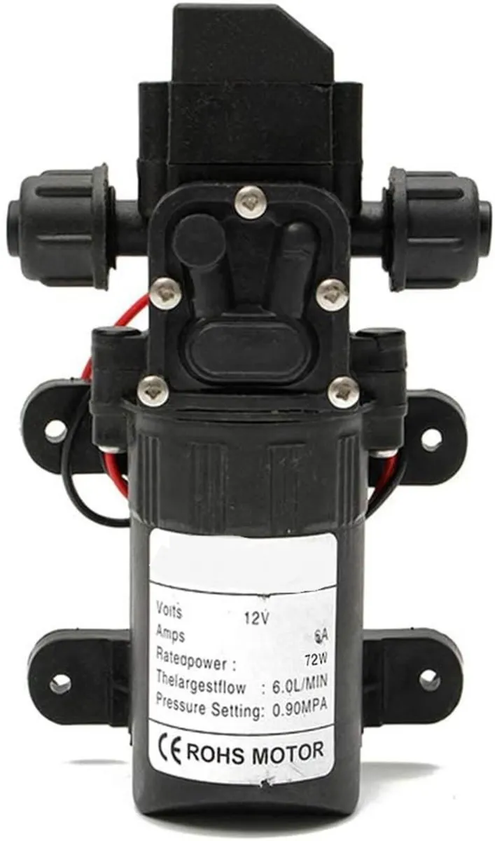 Water Pump 12V High Pressure Self Priming 6L/min - Image 1