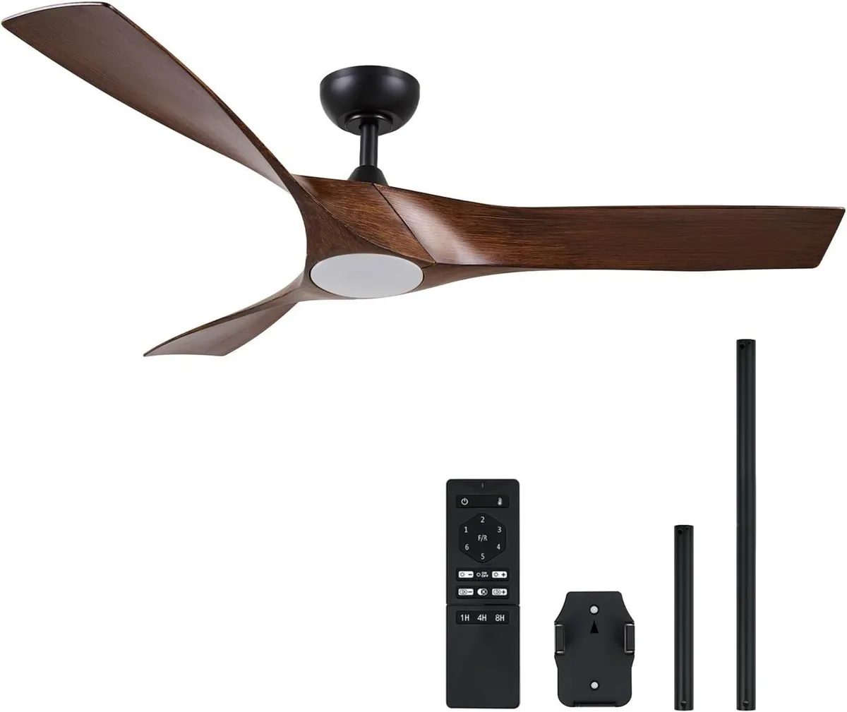 52 Inch Ceiling Fan with Light Remote Control - Image 1