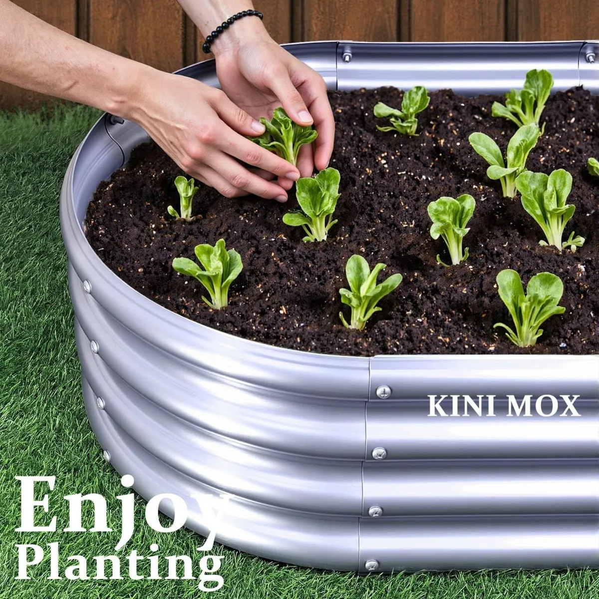2pcs Raised Garden Bed 4x2x1FT Galvanized Boxes - Image 4