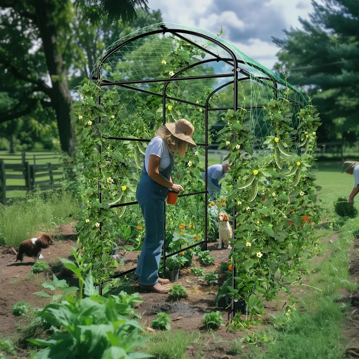 Garden Arch Trellis for Climbing Plants - Image 4