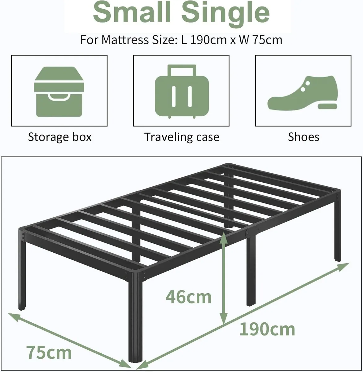 High Bed Frames with Rounded Corner Legs - Image 2