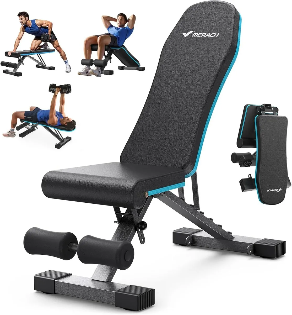 Weight Bench Foldable for Home Gym 72 108 - Image 1