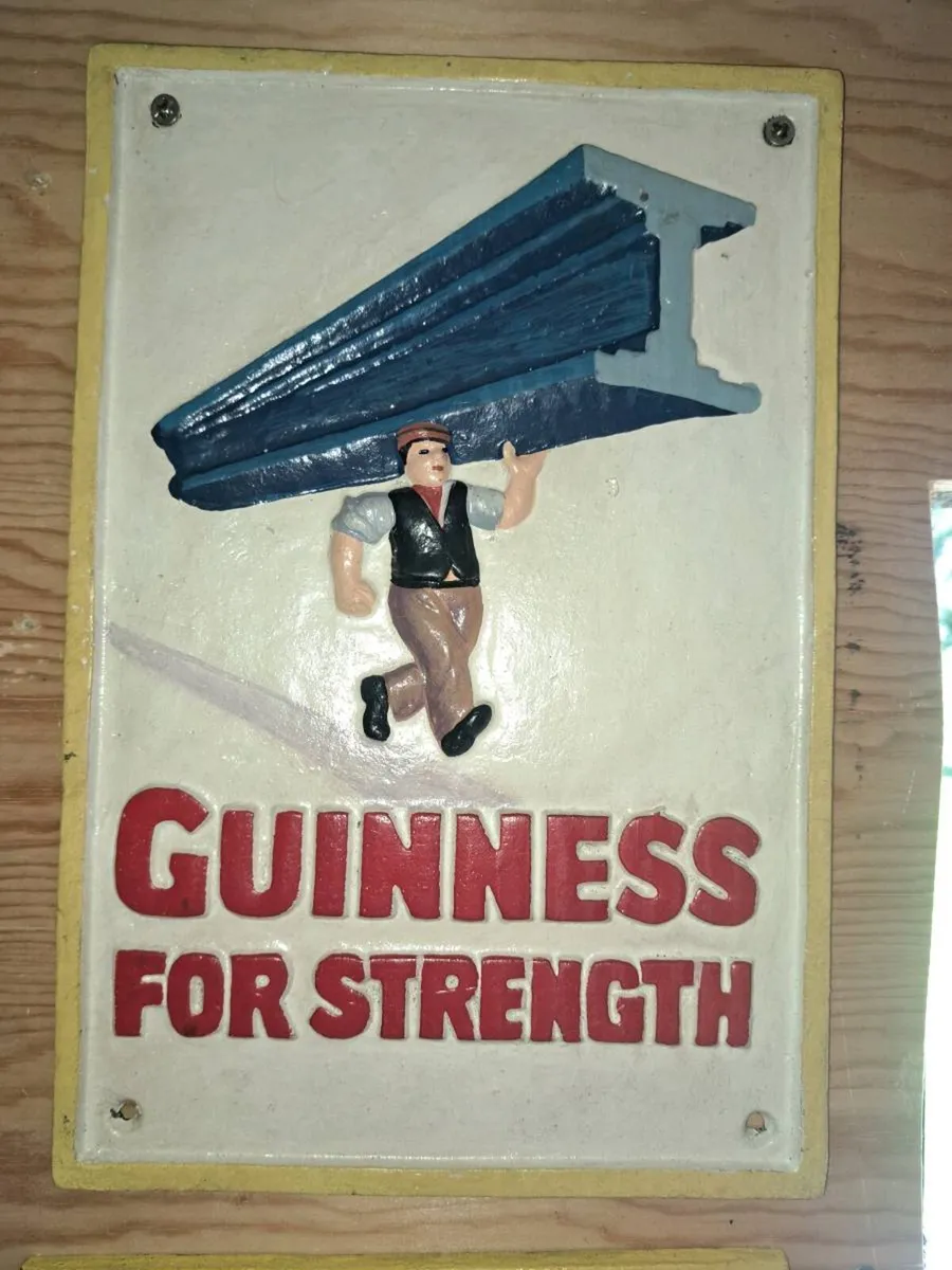 Guinness cast iron sign