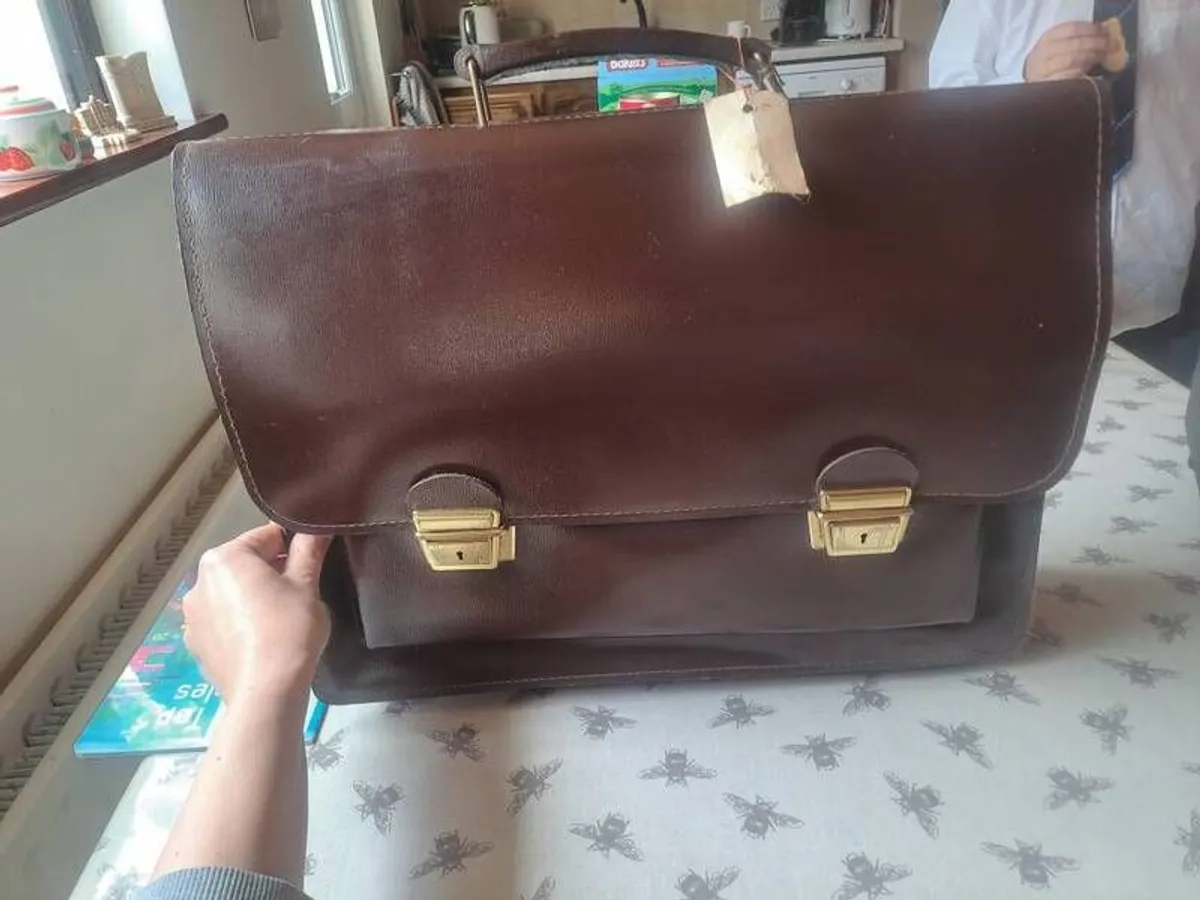 Genuine Leather Briefcase - Image 3