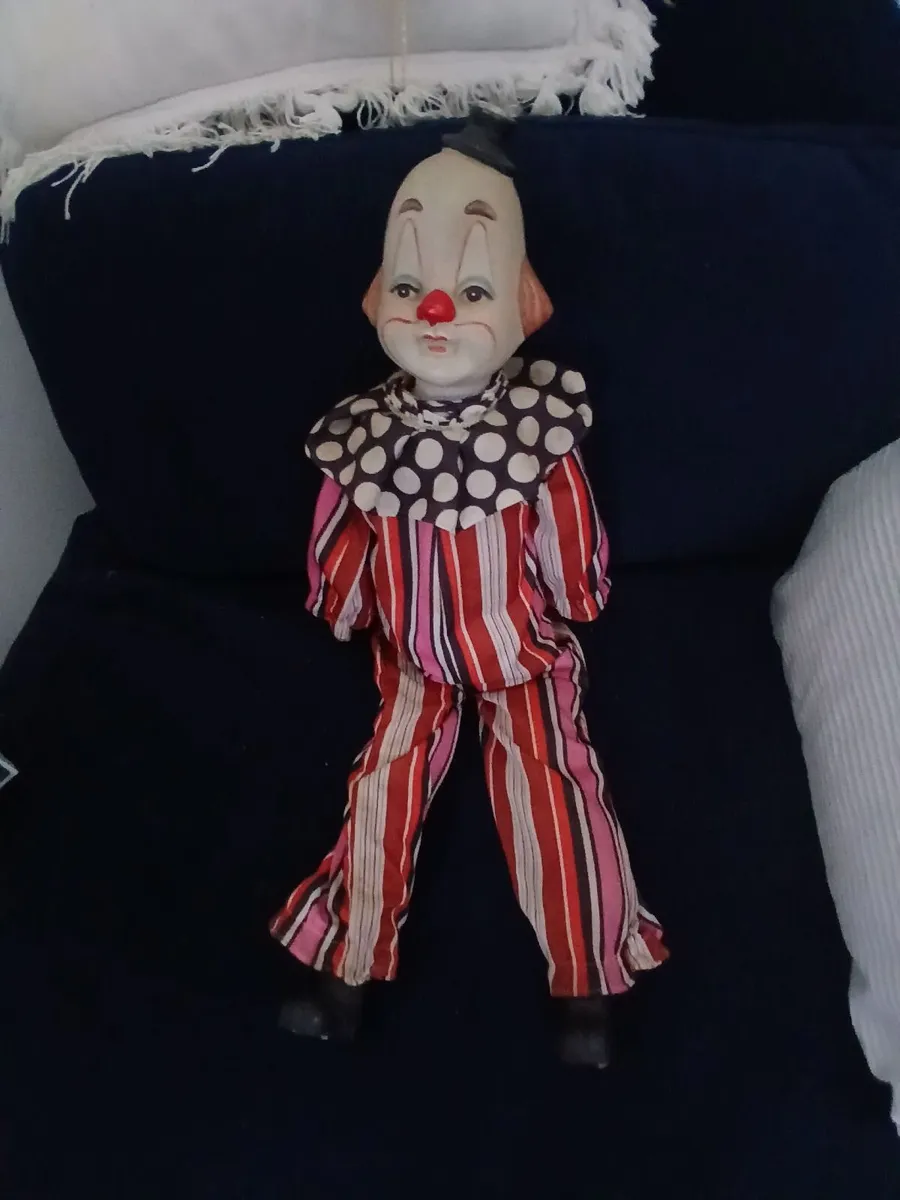 Vintage Porcelain Clown Doll 1980s - Image 1