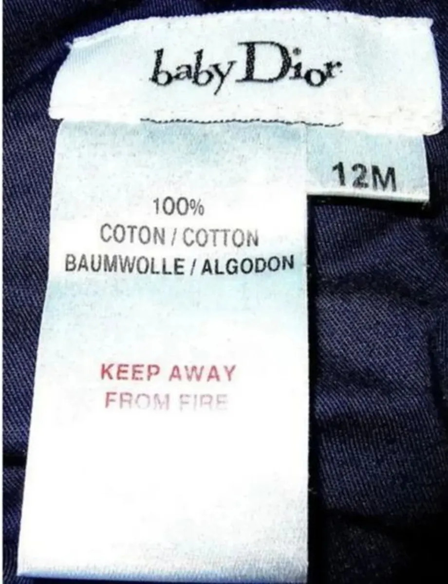 Authentic Baby Dior Dungarees-As New - Image 4