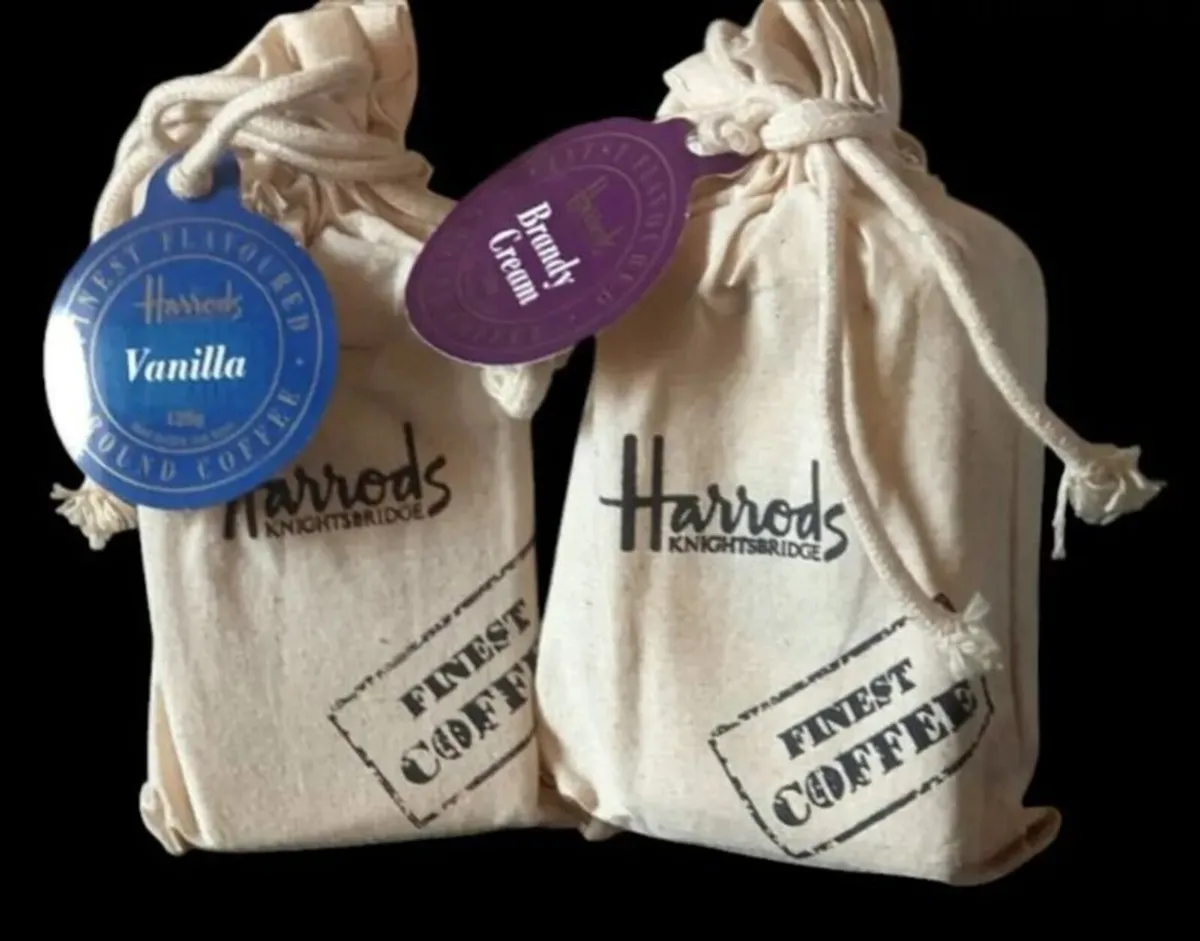 Vintage Harrods Knightsbridge Coffee Pouches - Image 4