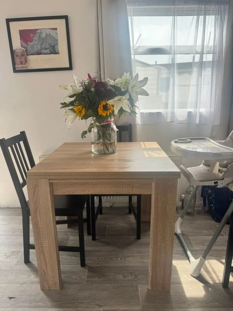 Extendable table jysk dining table warm oak - Image 1