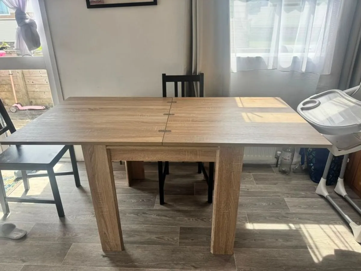 Extendable table jysk dining table warm oak - Image 2