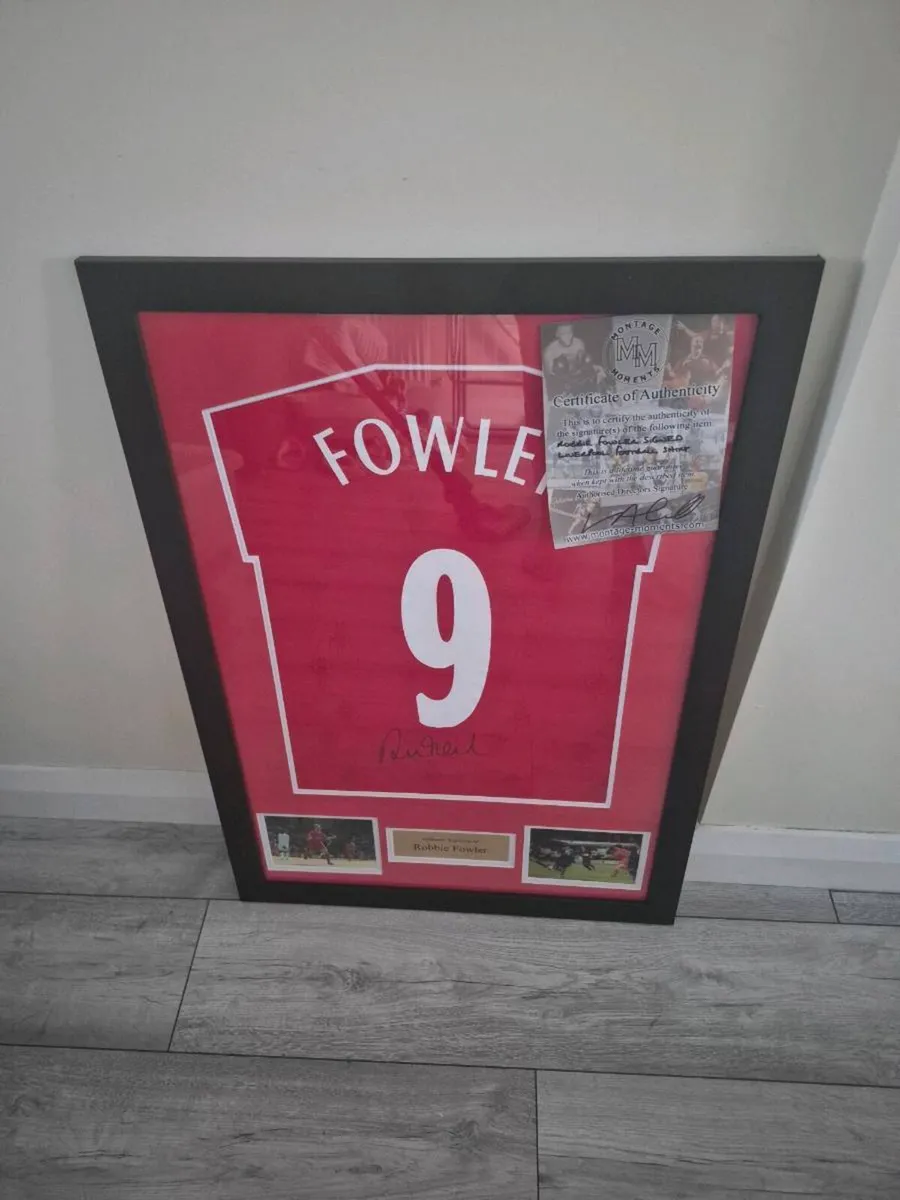 Liverpool FC Legend Robbie Fowler Signed & Framed - Image 1