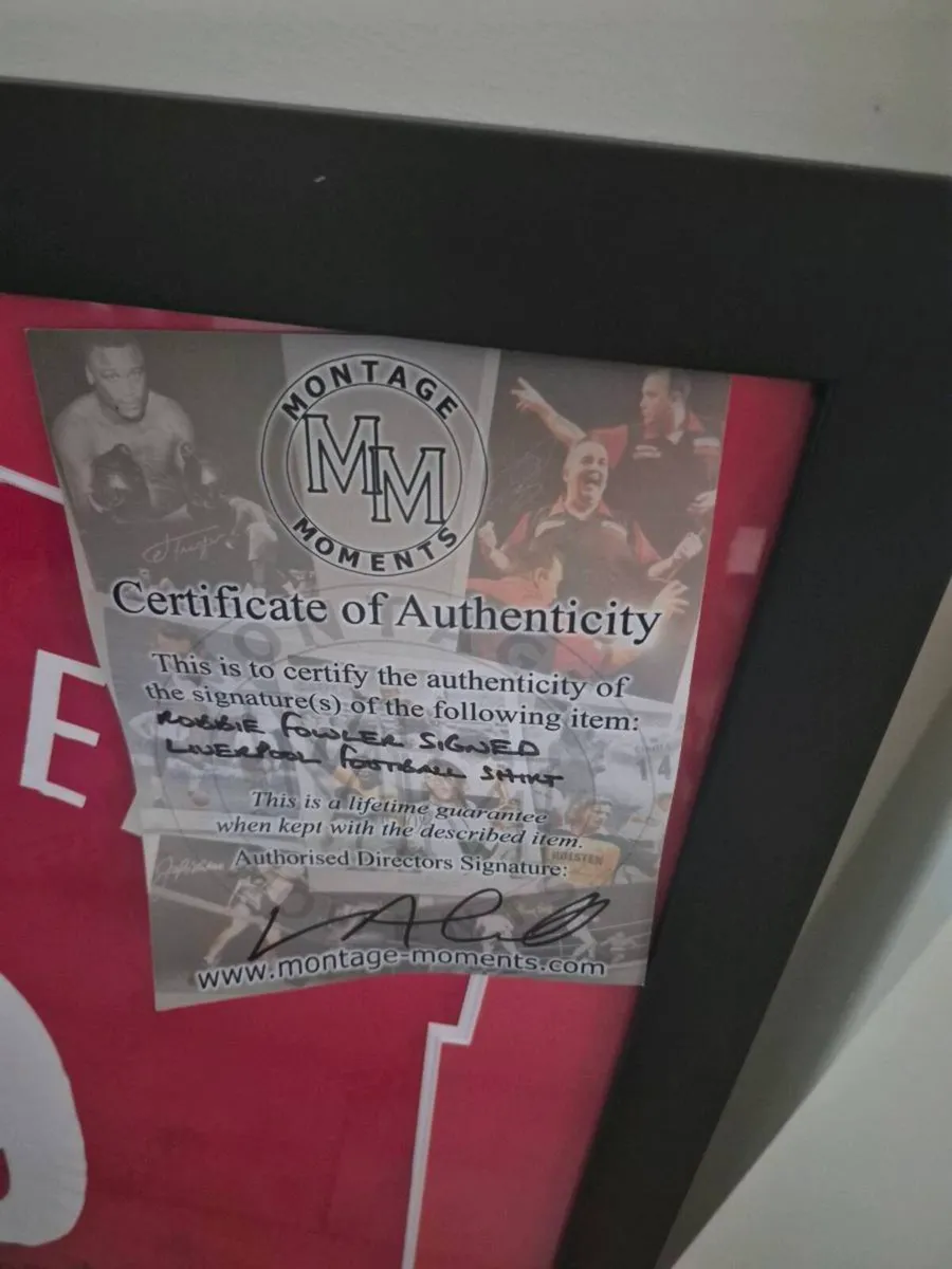 Liverpool FC Legend Robbie Fowler Signed & Framed - Image 2