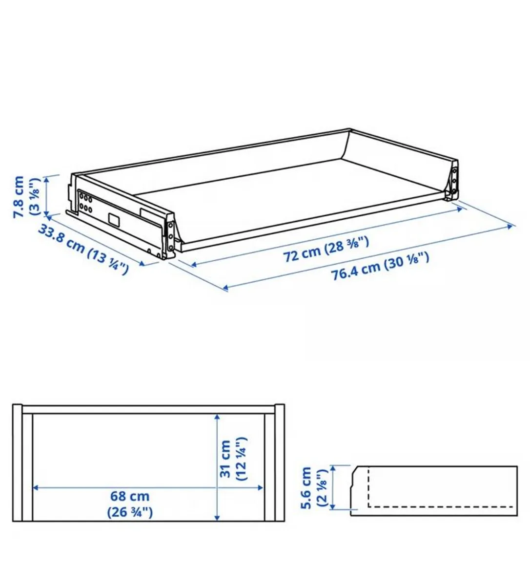 Ikea Ekestad Kitchen Doors & Maximera Drawers - Image 3