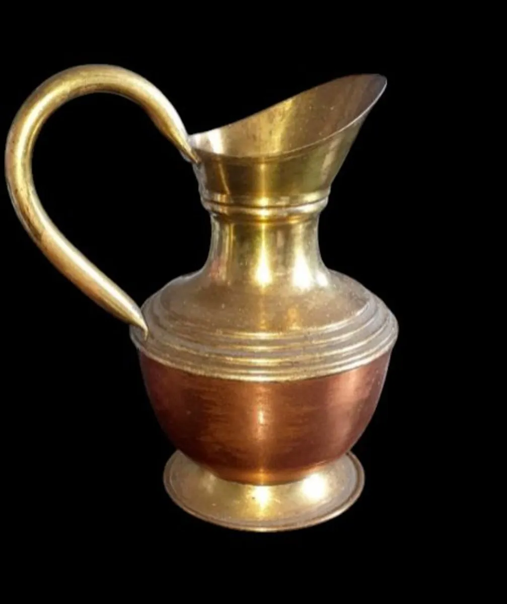 Vintage Copper & Brass Decorative Jug-Pristine - Image 1