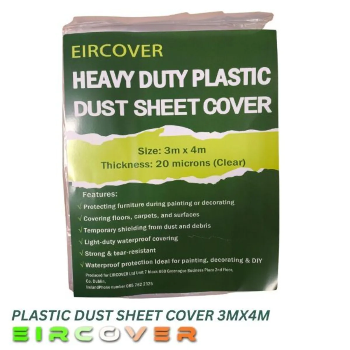 Heavy Duty Plastic Dustsheet cover  2m x 3m - Image 2