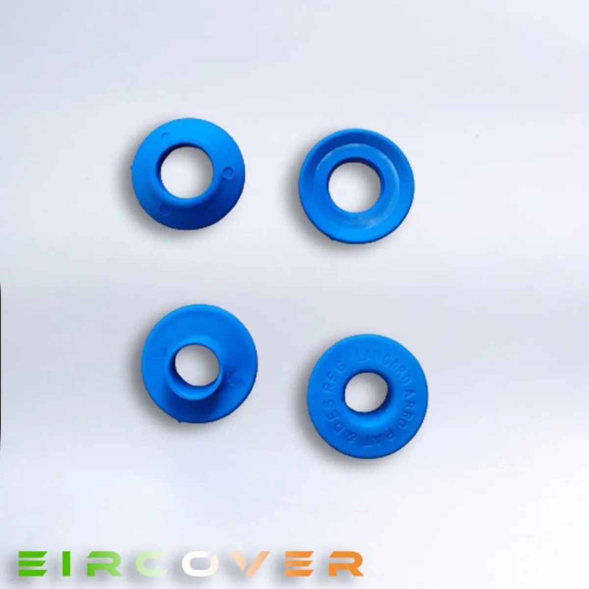 Green plastic eyelets  12mm - pack of 10 - Image 4