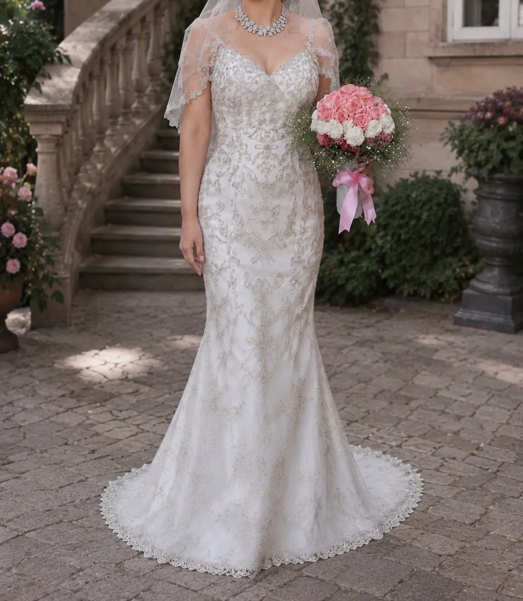 Wedding dress size 10 - Image 1
