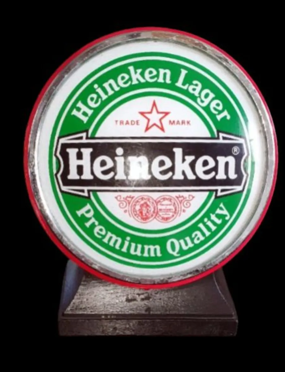 Vintage Heineken Bar Counter Sign - Image 3