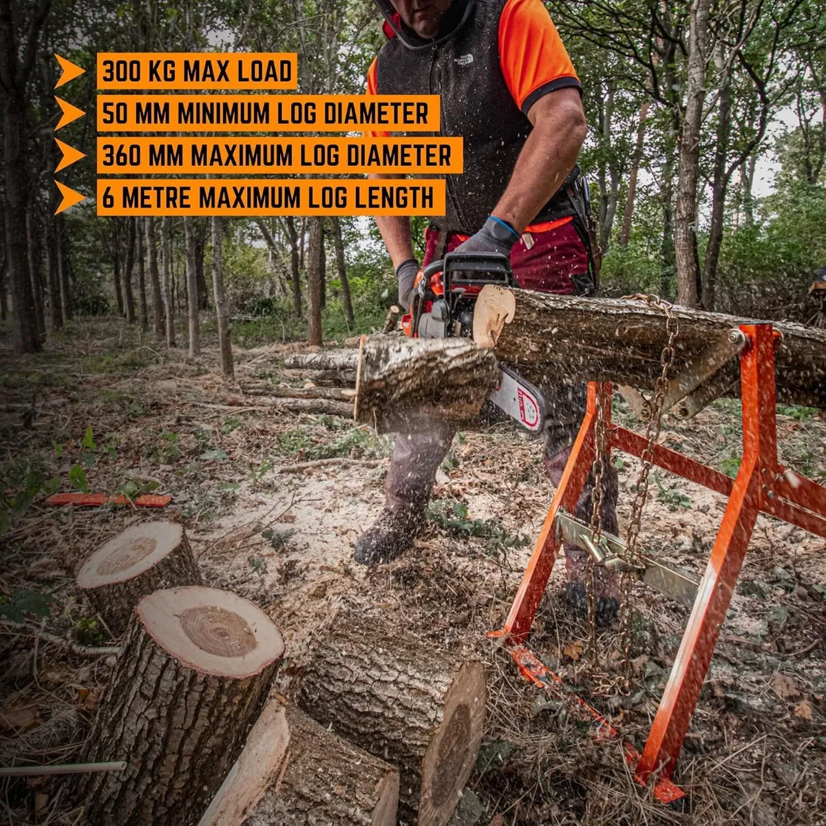 Ush Ultimate Log Sawhorse for 6m Logs Supports - Image 3