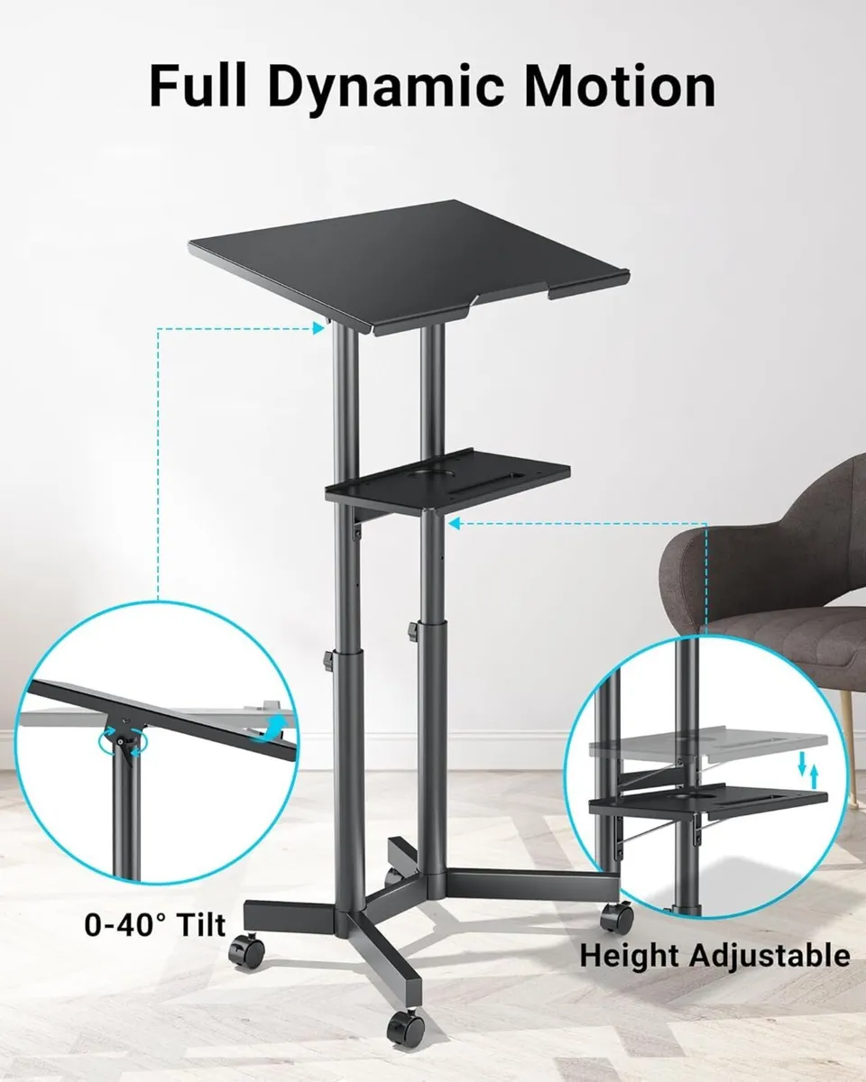 Mobile Laptop Desk 60 X 40CM Height - Image 2
